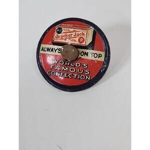 1930's Cracker Jack Always On Top World's Famous Confection Spinning Toy